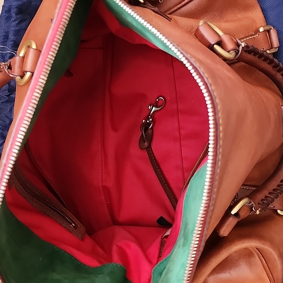 Dooney and Burke Saddlebag and Wallet Floritine. - Picture 4 of 12